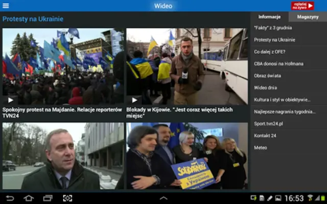 TVN24 android App screenshot 1